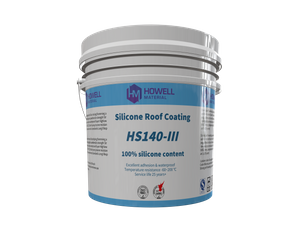 HS140-III高性能シリコンフラットルーフコーティング：長期にわたる平らな屋根の修復のための柔軟な、漏れ防止、および老化防止保護