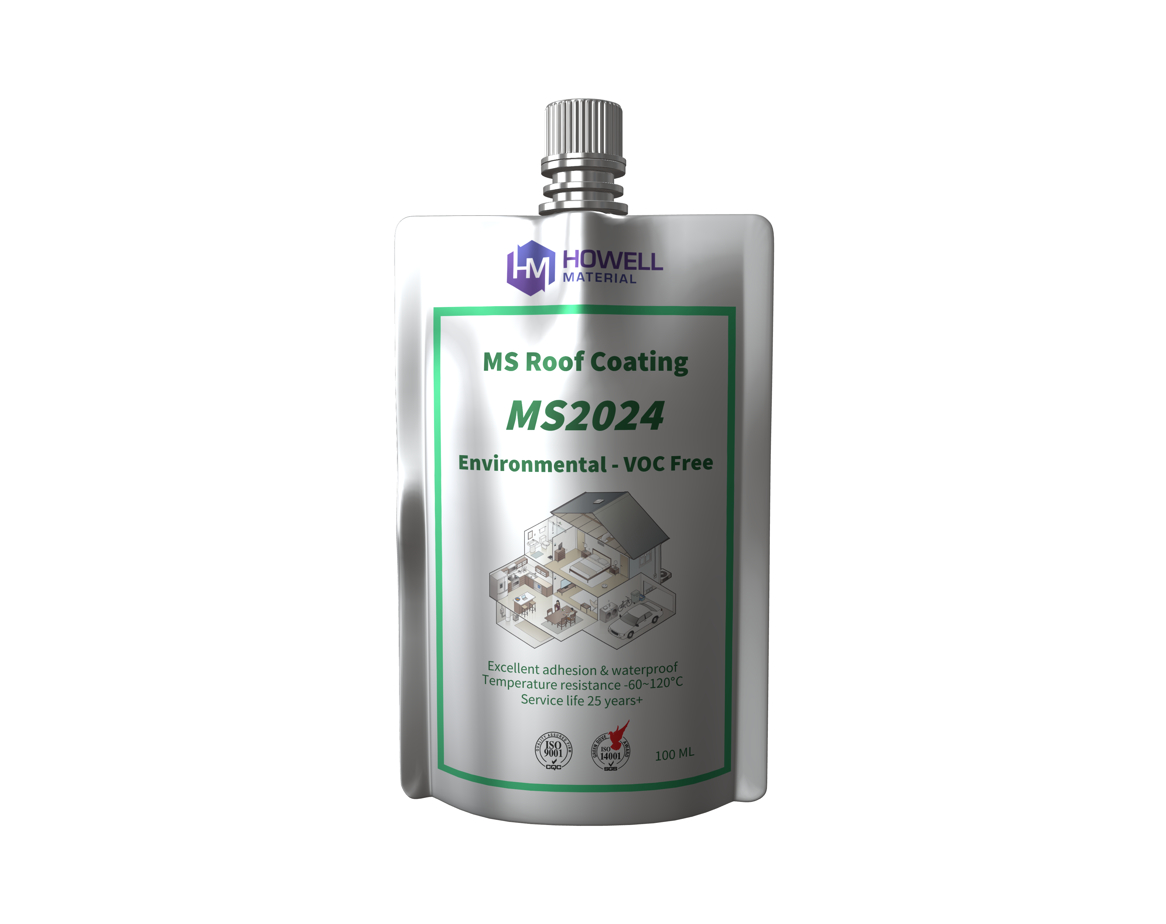 MS2024環境にやさしいMSハイブリッドコーティング：VOCフリーの防水性と屋内および屋外の表面の耐久性のある保護